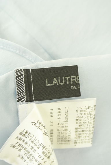 クリックで大画像表示 LAUTREAMONT(ロートレアモン)の古着「6分フレア袖シアー光沢ブラウス(カットソー・プルオーバー)」大画像6へ