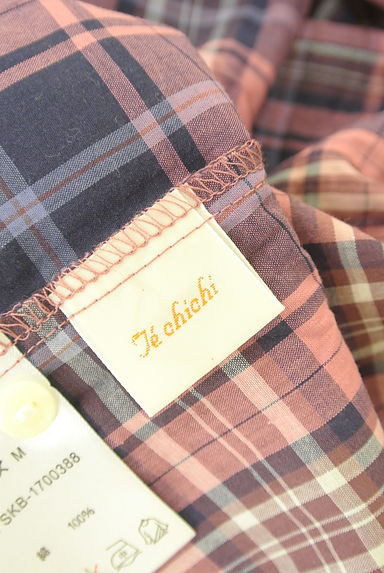 クリックで大画像表示 Te chichi(テチチ)の古着「フレンチスリーブチェックカットソー(カットソー・プルオーバー)」大画像6へ