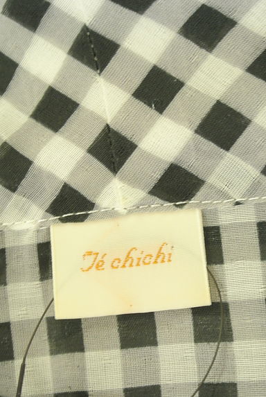 クリックで大画像表示 Te chichi(テチチ)の古着「7分袖シアーチェックブラウス(カットソー・プルオーバー)」大画像6へ
