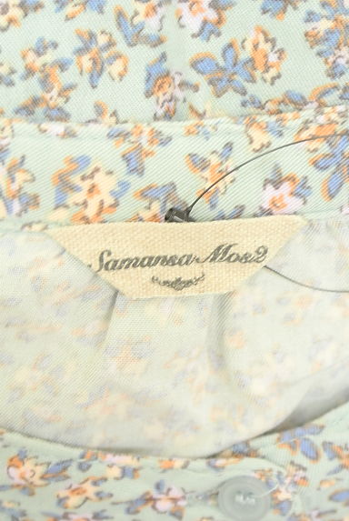 クリックで大画像表示 Samansa Mos2(サマンサモスモス)の古着「小花柄ロングシャツワンピース(ワンピース・チュニック)」大画像6へ