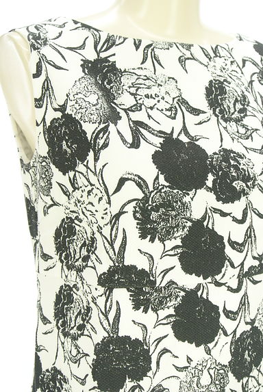 クリックで大画像表示 mila schon(ミラショーン)の古着「花柄膝丈ワンピース(ワンピース・チュニック)」大画像4へ