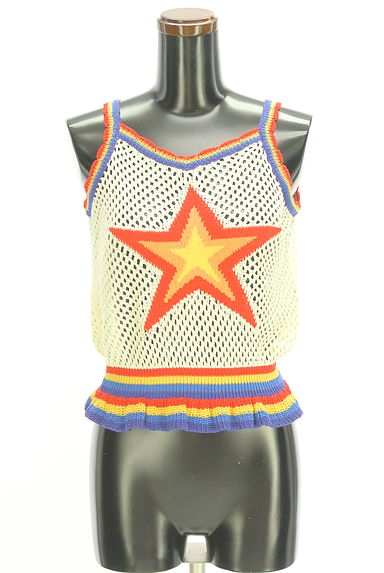 クリックで大画像表示 Candy Stripper(キャンディストリッパー)の古着「かぎ針キャミソール(キャミソール・タンクトップ)」大画像1へ