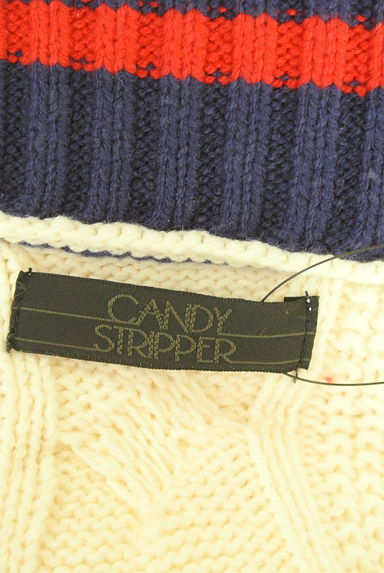 クリックで大画像表示 Candy Stripper(キャンディストリッパー)の古着「ワッペン付きオーバーサイズミドルカーディガン(カーディガン・ボレロ)」大画像6へ