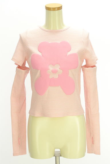 クリックで大画像表示 Candy Stripper(キャンディストリッパー)の古着「アームカバー付きクマTシャツ(Tシャツ)」大画像1へ