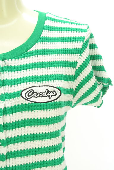 クリックで大画像表示 Candy Stripper(キャンディストリッパー)の古着「メロウフリルワッフルカーディガン(カーディガン・ボレロ)」大画像4へ