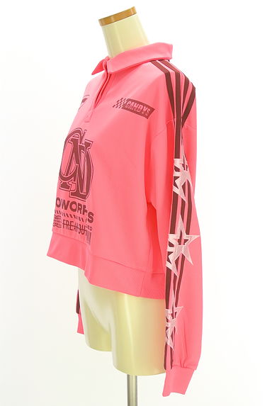 クリックで大画像表示 Candy Stripper(キャンディストリッパー)の古着「三本ラインロゴジャージ(ポロシャツ)」大画像3へ