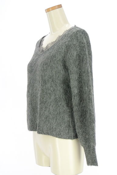 クリックで大画像表示 PROPORTION BODY DRESSING(プロポーションボディドレッシング)の古着「レースVネックニット(ニット)」大画像3へ