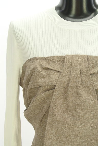 PROPORTION BODY DRESSING（プロポーションボディドレッシング）の古着「レイヤード風ドッキングロングワンピース（ワンピース・チュニック）」大画像４へ