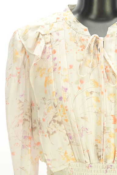 クリックで大画像表示 Snidel(スナイデル)の古着「花柄シフォンロングワンピース(ワンピース・チュニック)」大画像4へ
