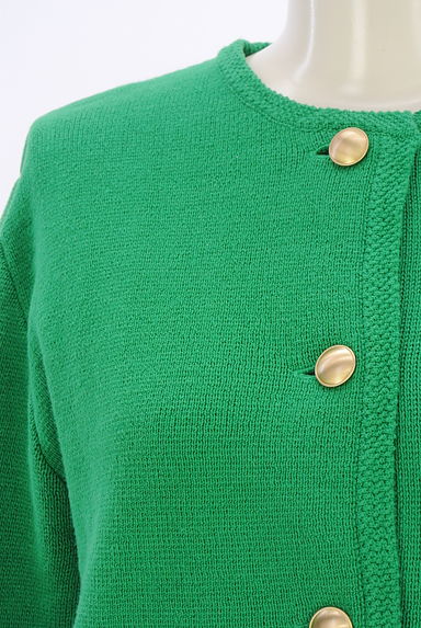 クリックで大画像表示 green label relaxing(グリーンレーベル リラクシング)の古着「ノーカラーニットカーディガン(ジャケット)」大画像4へ