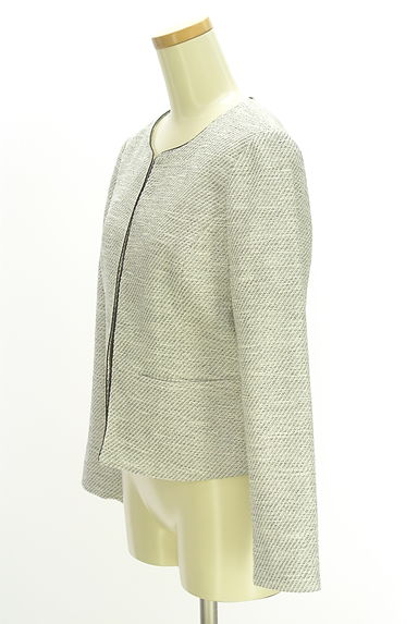 クリックで大画像表示 NATURAL BEAUTY BASIC(ナチュラルビューティベーシック)の古着「ノーカラージャケット(ジャケット)」大画像3へ