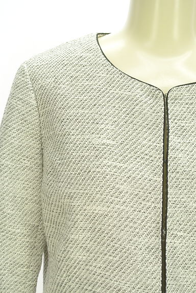 クリックで大画像表示 NATURAL BEAUTY BASIC(ナチュラルビューティベーシック)の古着「ノーカラージャケット(ジャケット)」大画像5へ