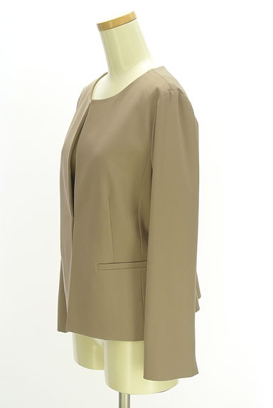 NATURAL BEAUTY BASIC（ナチュラルビューティベーシック）の古着「ワンホックノーカラージャケット（ジャケット）」大画像３へ