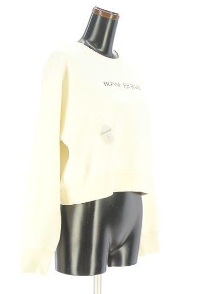 クリックで大画像表示 NATURAL BEAUTY BASIC(ナチュラルビューティベーシック)の古着「ロゴプリントスウェットトップス(スウェット・パーカー)」大画像4へ