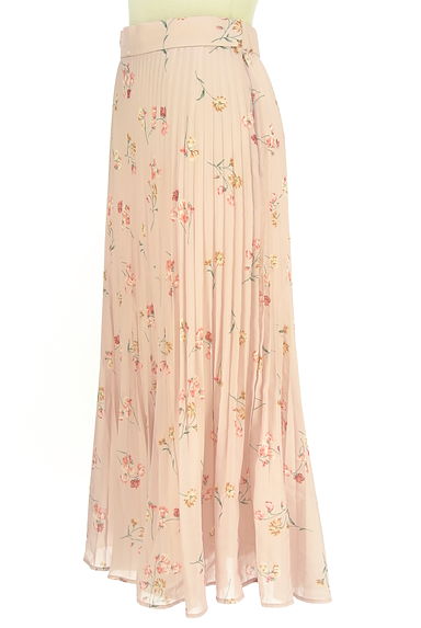 クリックで大画像表示 LAISSE PASSE(レッセパッセ)の古着「花柄プリーツシフォンスカート(ロングスカート・マキシスカート)」大画像3へ