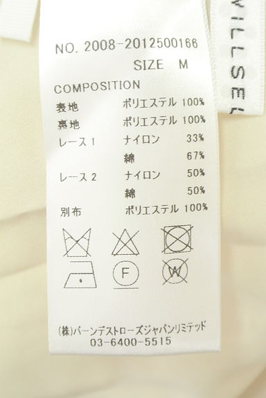 クリックで大画像表示 WILLSELECTION(ウィルセレクション)の古着「チュールレースロングスカート(ロングスカート・マキシスカート)」大画像5へ