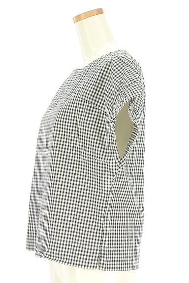 クリックで大画像表示 Spick and Span(スピック&スパン)の古着「ギンガムチェック柄ノースリカットソー(カットソー・プルオーバー)」大画像3へ