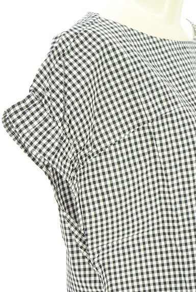 クリックで大画像表示 Spick and Span(スピック&スパン)の古着「ギンガムチェック柄ノースリカットソー(カットソー・プルオーバー)」大画像4へ