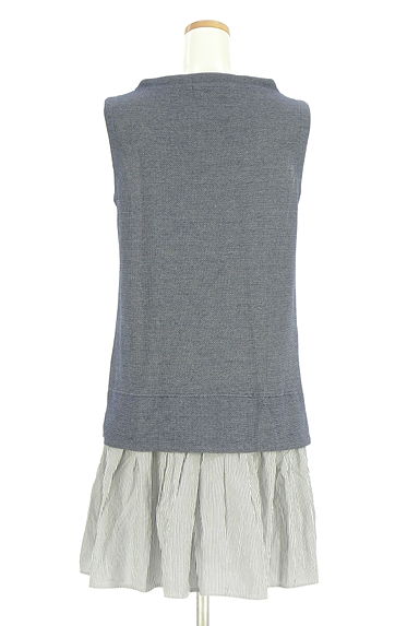クリックで大画像表示 BEAMS Women's(ビームス ウーマン)の古着「Ray BEAMS 別地切替ノースリワンピース(ワンピース・チュニック)」大画像2へ