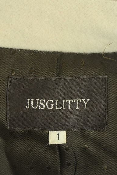 JUSGLITTY（ジャスグリッティー）の古着「ベルト付きビッグカラーロングコート（コート）」大画像６へ