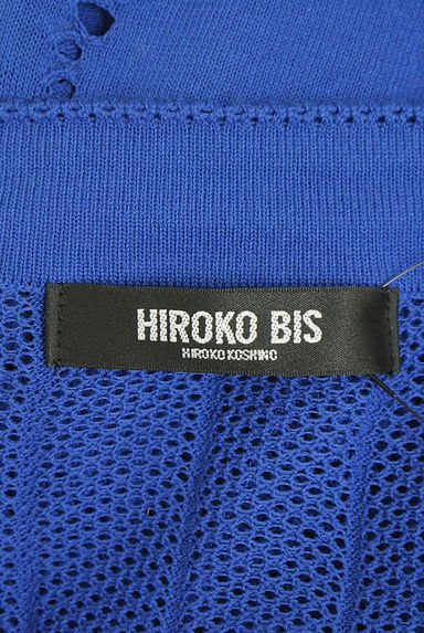 クリックで大画像表示 HIROKO BIS(ヒロコビス)の古着「裾ライプメッシュ編みニットカーディガン(カーディガン・ボレロ)」大画像6へ