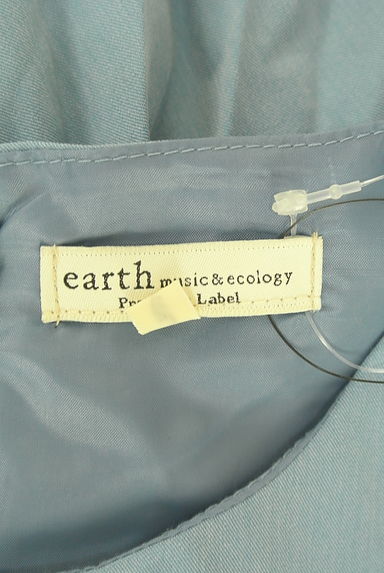 クリックで大画像表示 earth music&ecology(アースミュージック&エコロジー)の古着「レイヤード風膝丈プリーツワンピース(ワンピース・チュニック)」大画像6へ