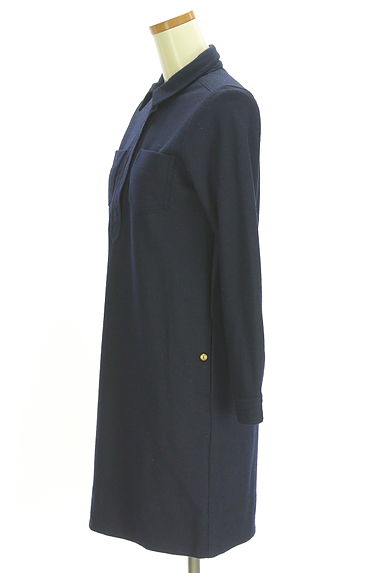 クリックで大画像表示 KATHARINE ROSS(キャサリンロス)の古着「ヘンリーネックシャツワンピース(ワンピース・チュニック)」大画像3へ