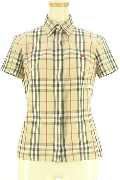 クリックで大画像表示 BURBERRY(バーバリー)の古着「半そでチェック柄ブラウス(ブラウス)」大画像1へ