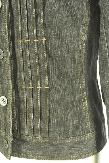 クリックで大画像表示 BURBERRY(バーバリー)の古着「ピンタックブラックデニムジャケット(ブルゾン・スタジャン)」大画像5へ