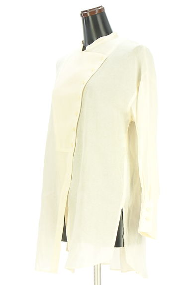 COMME CA（コムサ）の古着「Gabardine K.T バンドカラーミドルブラウス（ブラウス）」大画像３へ