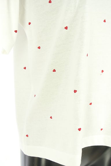Samansa Mos2（サマンサモスモス）の古着「ehka sopo ハート刺繍Tシャツ（Ｔシャツ）」大画像５へ