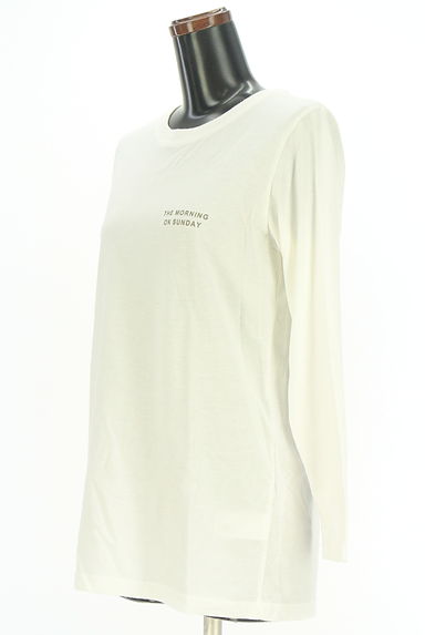 Samansa Mos2（サマンサモスモス）の古着「Samansa Mos2 blue ロゴTシャツ（Ｔシャツ）」大画像３へ