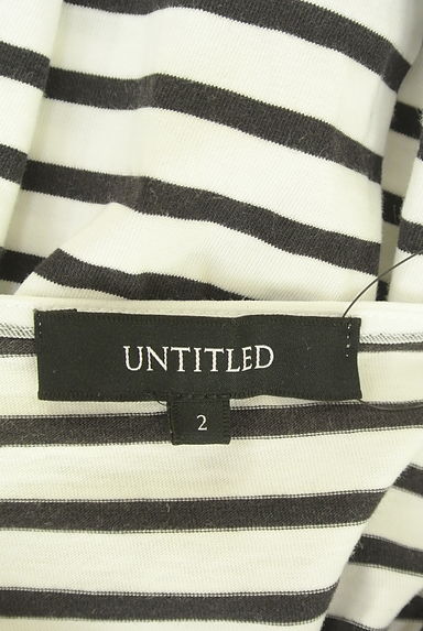 UNTITLED（アンタイトル）の古着「ボートネックボーダーカットソー（Ｔシャツ）」大画像６へ