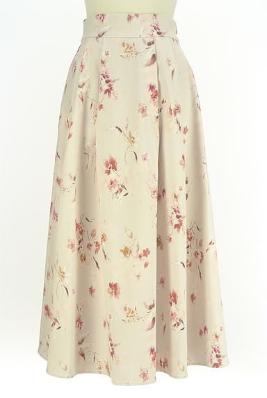 WILLSELECTION（ウィルセレクション）の古着「バックレースアップ花柄ロングスカート（ロングスカート・マキシスカート）」大画像１へ