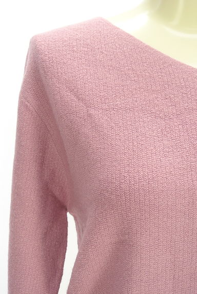 LAISSE PASSE（レッセパッセ）の古着「両Ｖバックリボンニットトップス（ニット）」大画像４へ