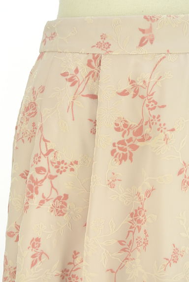 MISCH MASCH（ミッシュマッシュ）の古着「花柄フロッキー膝下シフォンスカート（スカート）」大画像４へ