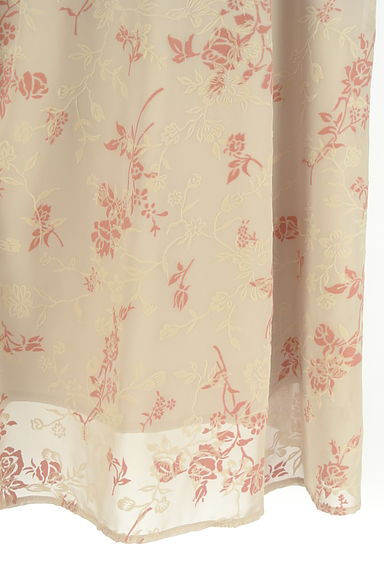 MISCH MASCH（ミッシュマッシュ）の古着「花柄フロッキー膝下シフォンスカート（スカート）」大画像５へ