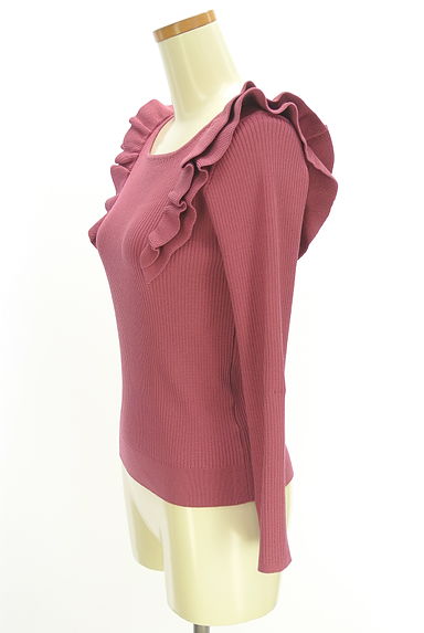 WILLSELECTION（ウィルセレクション）の古着「肩フリルリブニット（ニット）」大画像３へ