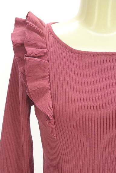 WILLSELECTION（ウィルセレクション）の古着「肩フリルリブニット（ニット）」大画像４へ