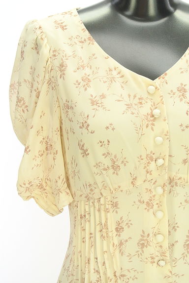 WILLSELECTION（ウィルセレクション）の古着「バックレースアップ花柄シフォンワンピース（ワンピース・チュニック）」大画像４へ