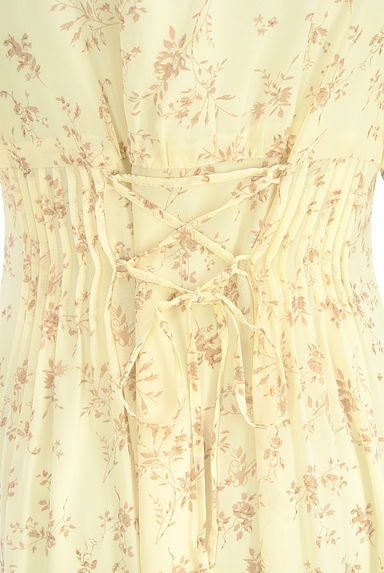WILLSELECTION（ウィルセレクション）の古着「バックレースアップ花柄シフォンワンピース（ワンピース・チュニック）」大画像５へ