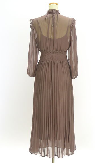 WILLSELECTION（ウィルセレクション）の古着「プリーツラップシフォンロングワンピース（ワンピース・チュニック）」大画像２へ