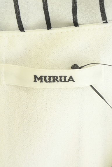 クリックで大画像表示 MURUA(ムルーア)の古着「ストライプシフォンミモレ丈コンビネゾン(コンビネゾン・オールインワン)」大画像6へ
