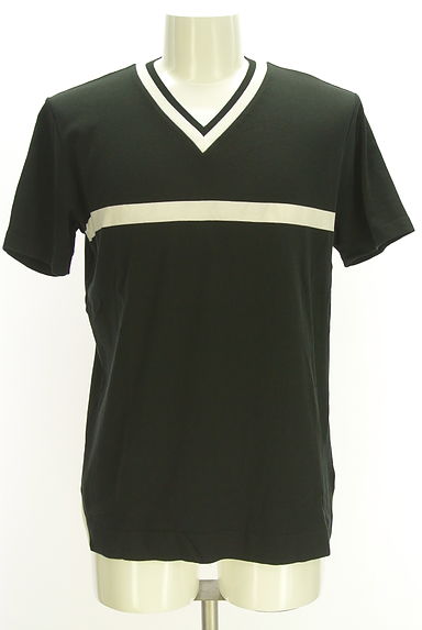 5351 POUR LES HOMMES（5351プール・オム）の古着「ライン入りVネックTシャツ（カットソー・プルオーバー）」大画像１へ