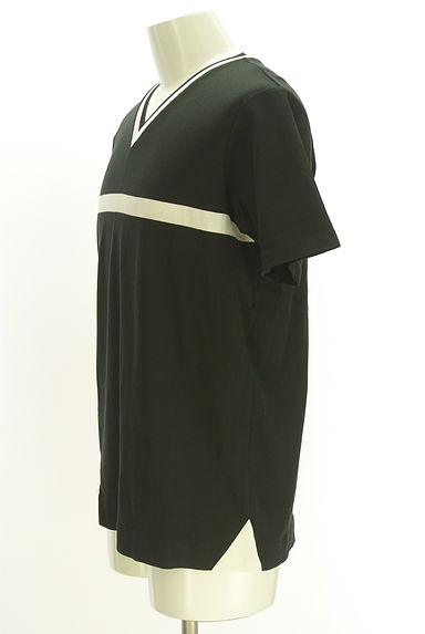 5351 POUR LES HOMMES（5351プール・オム）の古着「ライン入りVネックTシャツ（カットソー・プルオーバー）」大画像３へ