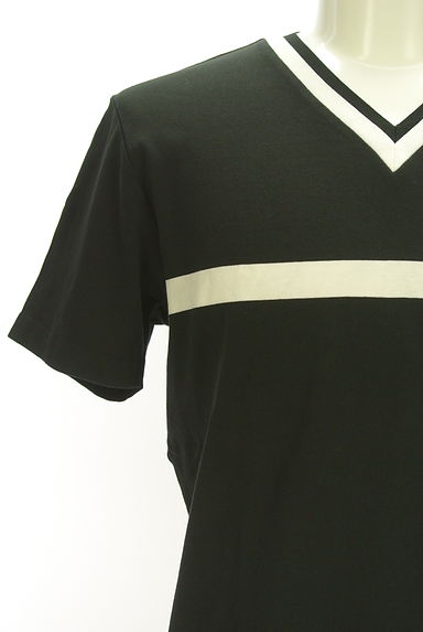 5351 POUR LES HOMMES（5351プール・オム）の古着「ライン入りVネックTシャツ（カットソー・プルオーバー）」大画像４へ