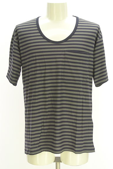 ato（アトウ）の古着「ボーダー柄ポケット付きTシャツ（Ｔシャツ）」大画像１へ