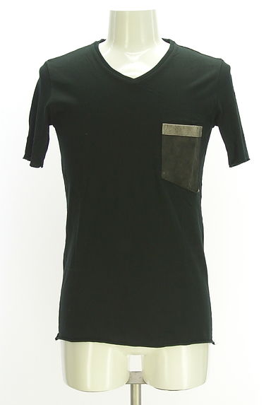 クリックで大画像表示 wjk(ダブルジェイケイ)の古着「ラムレザーポケット付きTシャツ(Tシャツ)」大画像1へ