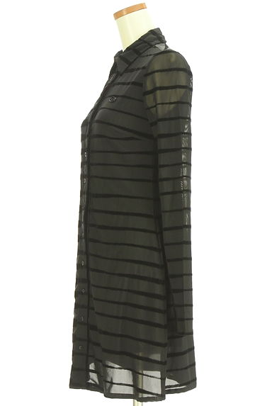 クリックで大画像表示 DIESEL(ディーゼル)の古着「ベロアボーダーシャツワンピース(ワンピース・チュニック)」大画像3へ