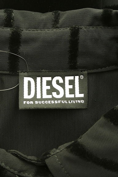 クリックで大画像表示 DIESEL(ディーゼル)の古着「ベロアボーダーメッシュシャツワンピース(ワンピース・チュニック)」大画像6へ